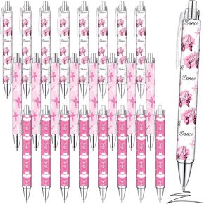 24 PCS رقص باليه بيرب نقاط القلم للباليرينا الحفلات تفضل إكسسوارات هدايا عيد ميلاد للمكتب لوازم القرطاسية المنزلية