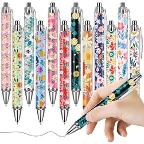 24pcs زهرة الحبر أقلام للنساء ، موضوع زهرة غيل حبر الحبر الحفل الحزب الحفلات هدايا التقدير للممرض