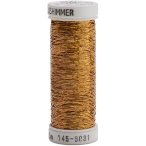 Sulky of America 145HS-6031 Holoshimmer Polyester Metallic Thread ، 250 YD ، Orange