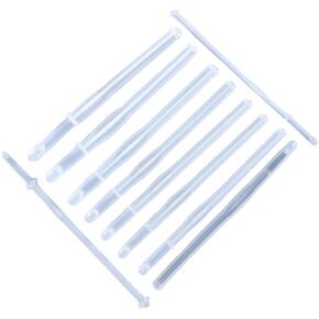 10 Styles Crochet Hook Molds Set Epoxy Resin Casting Silicone Mold Kit Handcraft Art Yarn Weaving Tool Silicone Mold Silicone, As Pic Shows
