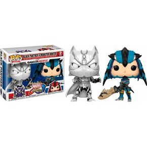 Funko 22788 POP! ألعاب الفينيل: Marvel vs Capcom Black Panther vs Monster Hunter الحصري