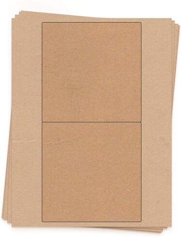 20 Chocolate Candy Bar Labels, 5.3 x 5.25 in (Kraft) in Saudi Arabia