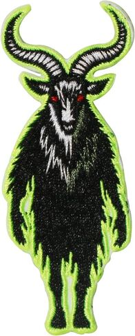 Embroidered Iron-On Patch for Clothes, Sewing On Fabric Repair Embroidery Appliques, Gothic Angel Wings with Red Flower Design DIY Patches Ideal for Women Backpacks, Jackets, Jeans, Hats in Saudi Arabia