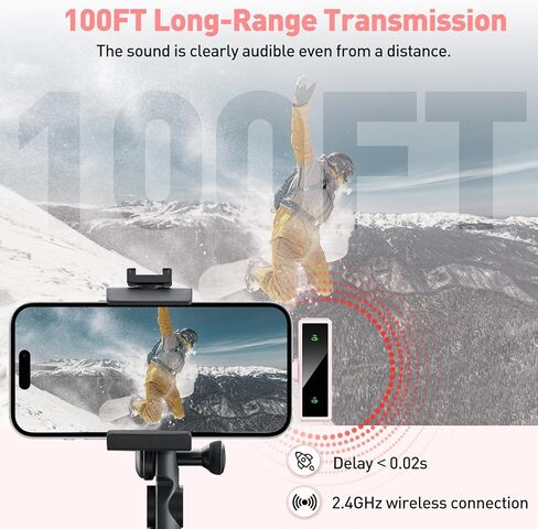 ميكروفون USB C لاسلكي Lavalier لأجهزة Android والكمبيوتر الشخصي والكمبيوتر المحمول وiPhone 15/16 وميكروفون USB مع خاصية إلغاء الضوضاء وميكروفون لاسلكي لتسجيل الفيديو ومدونة الفيديو ويوتيوب وTikTok in Kuwait