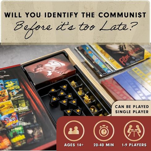 Hollywood 1947 Board Game, Movie Making Game for Friends and Family, Board Game of Cards, Strategy, and Deceit, for 1-9 Players, Ages 14+ in Saudi Arabia