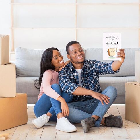 New Home Card, Creative Housewarming Greeting Card with Envelope Funny Paper New Apartment Card Cheers to Your New House New Home Card Congratulations (Style 2) in Saudi Arabia