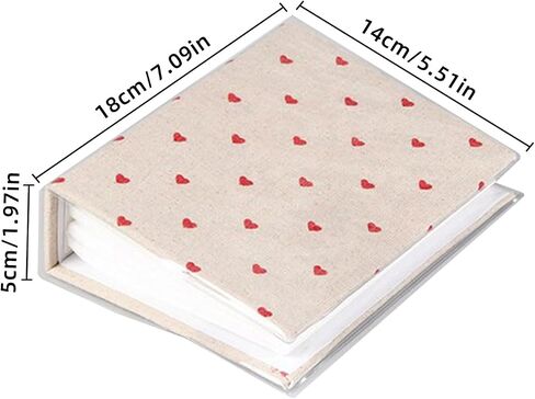 Photo Album 100 Photos (4 x 6 Inch) - Portable Mini Linen Cover Scrapbook Album for Kids Birthday Family Wedding Anniversary Art & Craft Projects in Kuwait