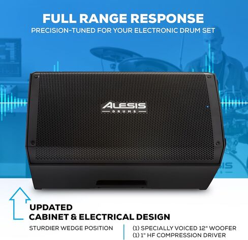 مكبر صوت Alesis Nitro Amp بقدرة 70 وات و3 بوصات للتمرين والدروس، يمكن تركيبه على حامل مع مشابك متضمنة in Kuwait