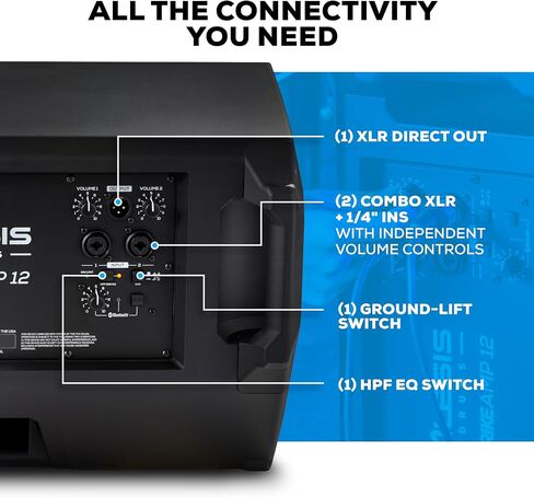 مكبر صوت Alesis Nitro Amp بقدرة 70 وات و3 بوصات للتمرين والدروس، يمكن تركيبه على حامل مع مشابك متضمنة in Kuwait