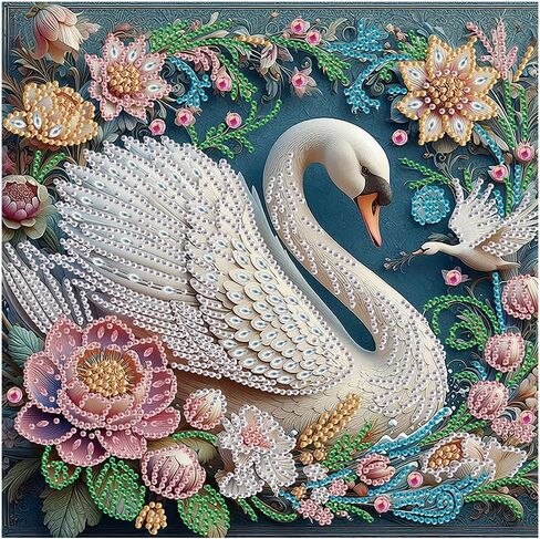 FHBUBPUP 5D Diamond Art Painting Kits للبالغين ، لعبة Rucby Shape Miamond Art للمبتدئين ، أحجار الراين الحجرية الفنية ، هدية جدار ديكور هدية 12 × 12 بوصة in Kuwait
