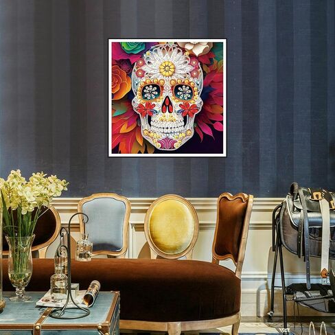 FHBUBPUP 5D Diamond Art Painting Kits للبالغين ، لعبة Rucby Shape Miamond Art للمبتدئين ، أحجار الراين الحجرية الفنية ، هدية جدار ديكور هدية 12 × 12 بوصة in Kuwait