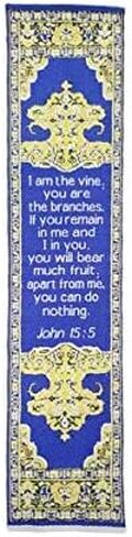 4 Woven Bible Verse Bookmarks, Assortment of 4 Fabric Scripture Book Markers for Bible Study or Church Group, Unique Christian Gifts for Women, Assortment 4 in Kuwait