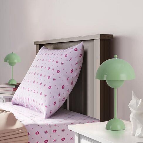 COSYLUX Modern Small Table Lamp for Bedroom, Cute Dome Shade Reflecting Light Reading Lamp for Living Room, Kid's Room, Study, Office, Beside Bedside Nightstand Desk Lamp(Red) in Kuwait