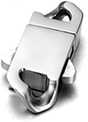 2 Sets Stainless Steel Spring Clasps Cuban Link Clasp for Chain Bracelet and Necklace Buckle Jewelry Making Supplies (9mm Wide, Mirror Steel) in Saudi Arabia