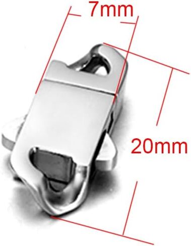 2 Sets Stainless Steel Spring Clasps Cuban Link Clasp for Chain Bracelet and Necklace Buckle Jewelry Making Supplies (9mm Wide, Mirror Steel) in Saudi Arabia