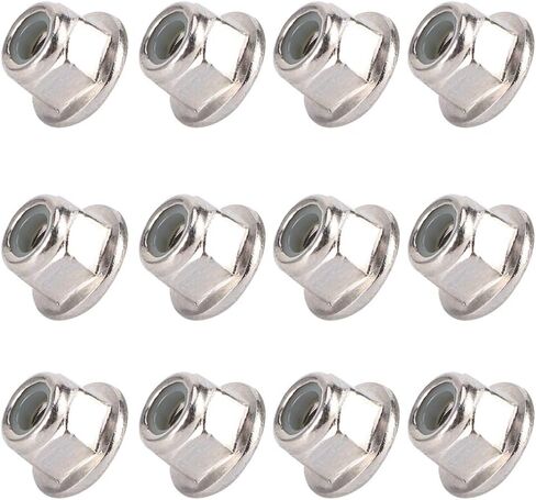 RC Nuts, 12PCS Non Slip Tire 4mm Lock Nut Compatible with SCX10 1/10 RC Model Car(Black) in Saudi Arabia
