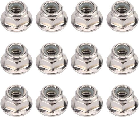 RC Nuts, 12PCS Non Slip Tire 4mm Lock Nut Compatible with SCX10 1/10 RC Model Car(Black) in Saudi Arabia