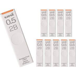 Mitsubishi Pencil Uni Hako ULS05402B الرصاص القلم الرصاص الميكانيكي ، 0.5 ، 2B ، 10 قطع