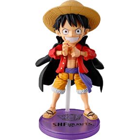 Bandai- World Figure X S.H.Figuarts One Piece Monkey D. Luffy Figure