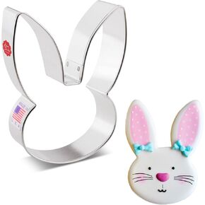 Ann Clark Cookie Cutters Easter Bunny Cookie Cutter, 4.25" Made in USA