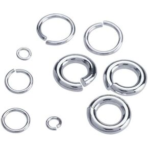 50pcs 935 Argentium Silver Open Jump Rings, 20 Gauge 4.4mm OD/2.8mm ID Made in USA by CRAFT WIRE