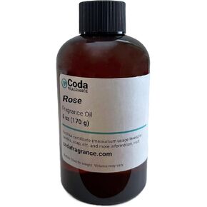 Rose Fragrance Oil | by Coda Fragrance | for Candles, Soap, and More (1 oz.)