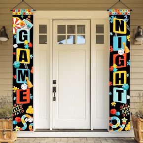 Lofaris Kids Party Banner - Game Night Decorations for Kids, 70.8x11.8 Inches - Game Theme Outdoor Porch Banner for Birthday Celebrations