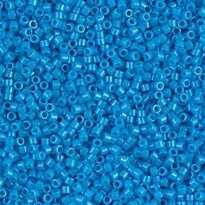 Miyuki Delica 11/0 Cylinder Seed Beads - Dyed Op Dk Turquoise Blue - DB0659 5 Grams