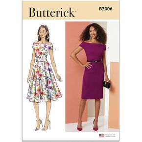 Butterick B7006K5 MEASS 'OFF COTTER VIRESS SHITES PACKET ، COMME CODE B7006 ، أحجام 8-10-12-14-16