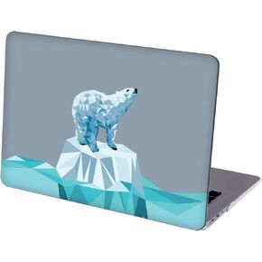 حالة متوافقة مع MacBook Pro 13 Ing ، قذيفة واقية صلبة مع غطاء لوحة المفاتيح (M1 A2338 A2289 A2251 A2159 A1989 A1706 A1708 ، 2016-2020 الإصدار) - Low Poly Polar Bear