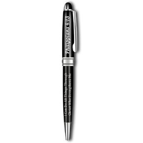 JYTAPP Philippians 4:13 Scripture Ballpoint Pen Christian Gifts I Can Do All Things Through Christ Who Strengthens Me Bible Verse Religious Pen