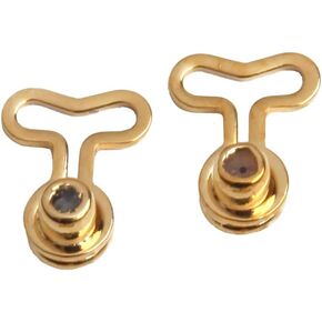 Earrs T-Backs Pierced Ear Lobe Gold or Silver Magic Earring Back Lifts Support Post/Stud (Gold) in Saudi Arabia