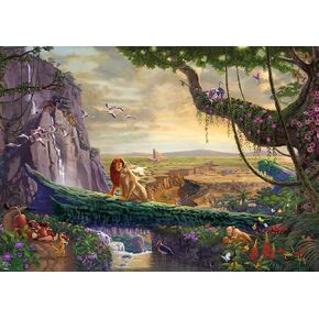 Ceaco - Thomas Kinkade - Disney - The Lion King - Return to Pride Rock - Large Piece Jigsaw Puzzle for Adults - Challenging Puzzle Perfect for Game Nights - Finished Size is 21.25 x 15.00
