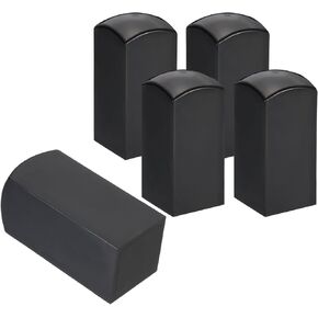 PATIKIL 25x25mm Blank Calligraphy Stamp, 5Pcs Resin Square Blank Name Stamp Name Chop for Stamp Making DIY Crafting Scrapbooking, Black