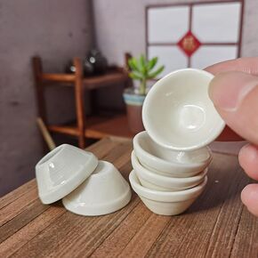 Airads Dollhouse 1:12 Scale Dollhouse Miniature Parcelain Bowls Solid ؛ Lot 6