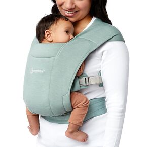 Ergobaby Embrace Cozy Newborn Baby Wrap Carrier (7-25 Pounds), Ponte Knit, Soft Grey