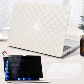 Seorsok متوافق مع MacBook Pro 14 بوصة الحالة 2023-2021 M3 Pro/Max A2918 A2992 M2 A2779 M1 A2442 ، قشرة صلبة من البلاستيك الجلدية وشاشة الخصوصية المغناطيسية مضادة للضوء الأزرق الوهج