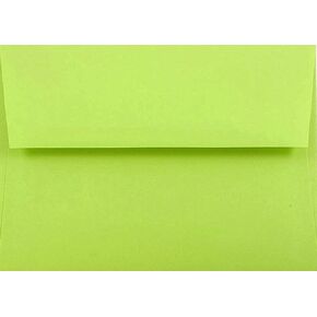Lime Green 25 Pack A6 (4-3/4 x 6-1/2) Envelopes for up 4-1/2 x 6-1/4 Photos Invitations Announcements Showers from The Envelope Gallery
