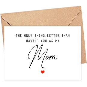 The Only Thing Better Than Having You As My Mom ...Is Our Baby Having You For A Grandma - Pregnancy Announcement Greeting Card - Mom Card - We're Pregnant Card - Mother's Day Gift