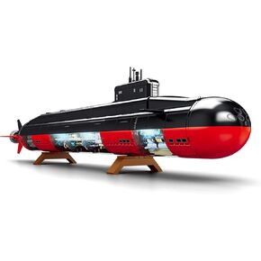 HI-REEKE Submarine Building Block Set, Military Nuclear Submarine Battle Ship Toy for Teen