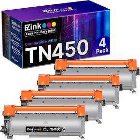 E-Z Ink (TM Compatible Toner Cartridge Replacement for Brother TN450 TN420 TN-450 TN-420 Compatible with HL-2270DW HL-2280DW HL-2230 HL-2240 MFC-7360N MFC-7860DW DCP-7065DN Intellifax 2840(4 Black)