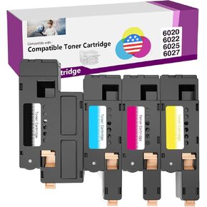 Limeink Compatible Ink Cartridge Replacement for Xerox Workcentre 6027 Toner for Xerox 106r02759 Toner Cartridge Black Phaser 6027 6025 6022 6020 (1 Black, 1 Cyan, 1 Magenta, 1 Yellow)