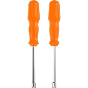HARFINGTON 2pcs Metric Nut Driver 10mm Dia 92mm Shank 6 Point Hex Hexagon Socket Wrench Screwdriver with Non-Slip Handle for Tightening and Loosening Fasteners in Kuwait