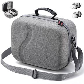 Large Carrying Case for Meta Quest 3S/Quest 3, Hard Travel Case for BOBOVR S3 Pro/Kiwi Design Battery Head Strap, Controllers and Other Accessories, Portable Travel Bag for Oculus Quest 3S, Gray