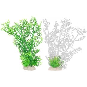 2Pcs Coral Decorations Artificial Aquarium Plants Artificial Aquarium Coral Tree for Tank Aquarium Decorations