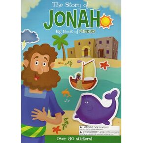 كتاب كبير من الملصقات - قصة Jonah - يشتمل كتاب النشاط على أكثر من 80 ملصقًا