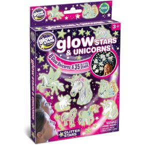 Glowstars الأصلي-مجموعة التوهج في الظلام ، وحيدات النجوم والنجوم اللامعة ، وحجم واحد