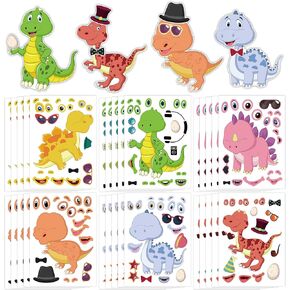 30 Sheets 8.27''×5.9'' Horse Stickers for Kids, Make a Face Stickers, Make Your Own Mix and Match Sticker Sheets, Horse Sticker Faces for Kids