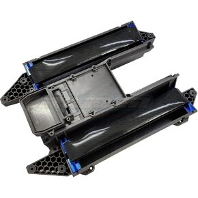 Aluminium Alloy Tall Battery Holder Mount Hold Down for Traxxas 1/6 XRT - Blue
