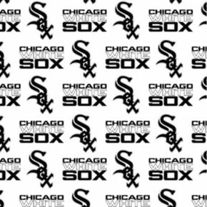 نسيج قطن شيكاغو وايت سوكس - نسيج قطن MLB Team Logo Cotton من الفناء ، ربع الدهون ، نصف الفناء ، 1 ياردة ، قطعتين من الفناء in Kuwait